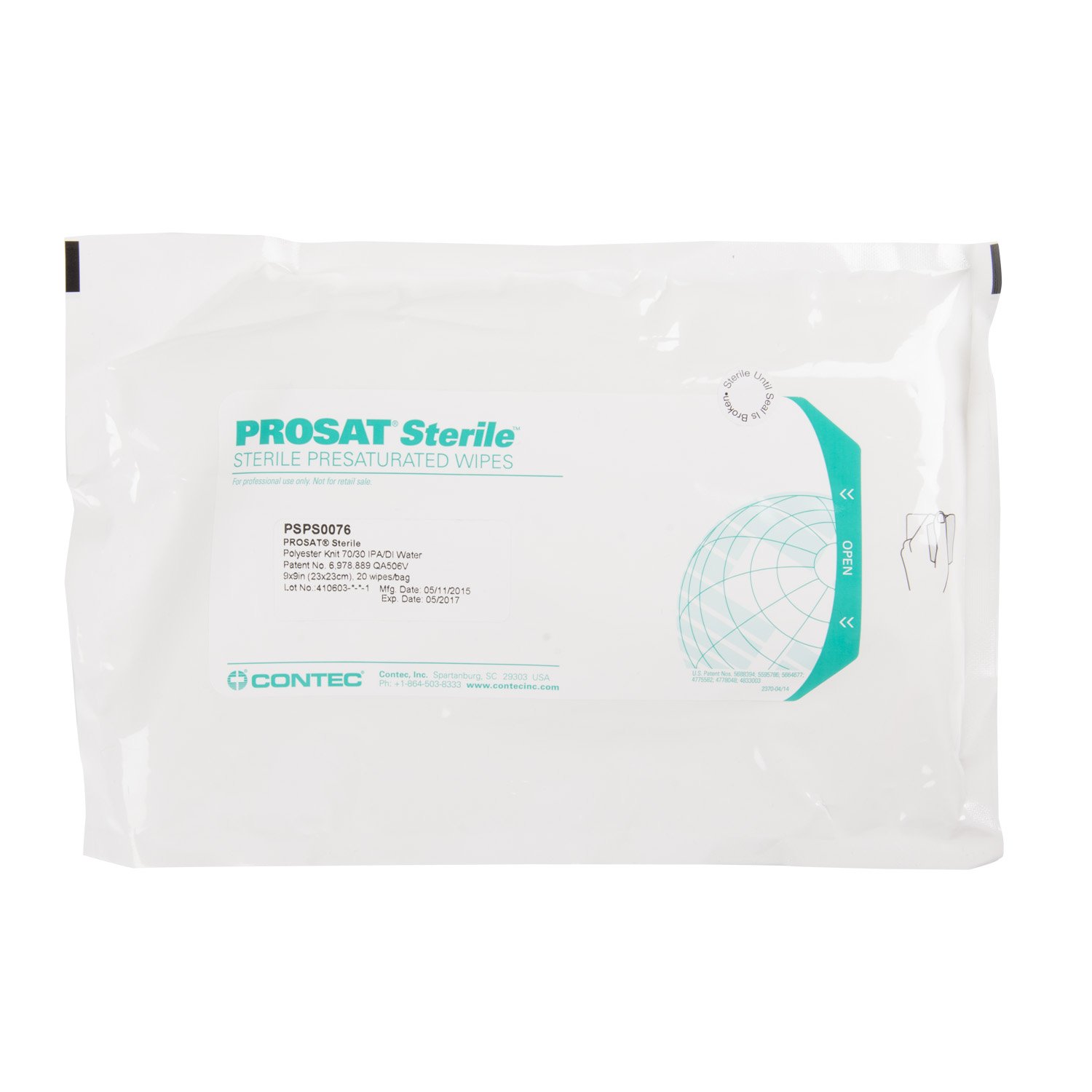 PROSAT Sterile™ Polynit Heatseal Wipes