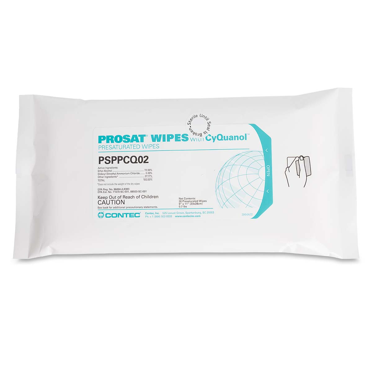 PROSAT Wipes with CyQuanol™ 