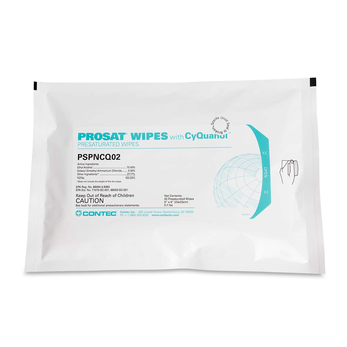 PROSAT Wipes with CyQuanol™-1