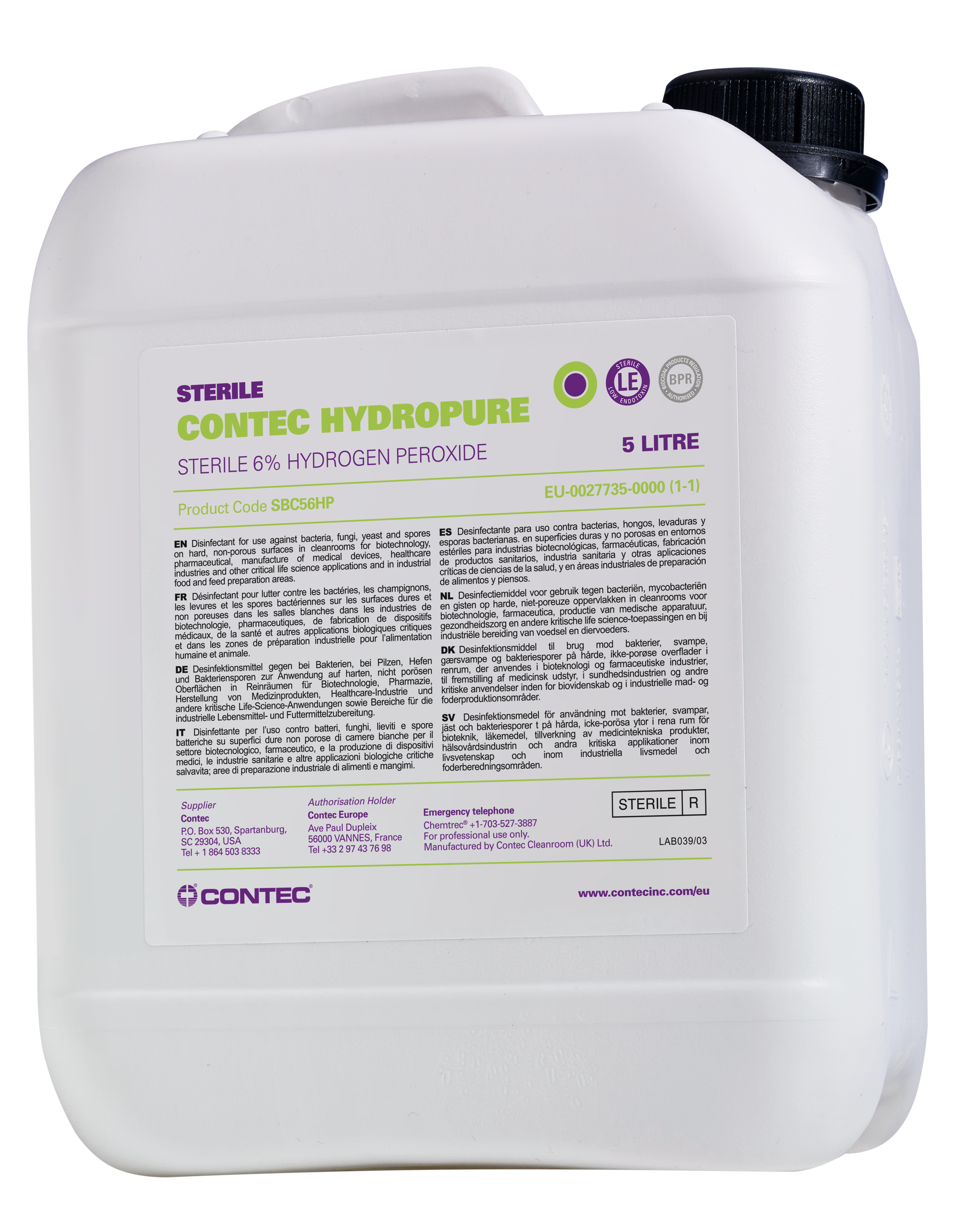 Contec Sterile HydroPure -3